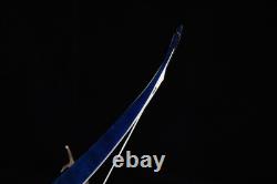 35lbs Recurve Bow 54 Tatar Traditional Bow Blue Brid Eyes Hunting Bow for Adult