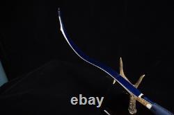 35lbs Recurve Bow 54 Tatar Traditional Bow Blue Brid Eyes Hunting Bow for Adult