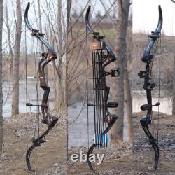 40-55lbs Recurve Bow Kit Hunting Fishing 320FPS Archery Adult Target Shooting