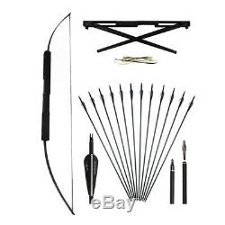 40/60lb 60 Archery Folding Bow Aluminum Alloy Right Hand + Carbon Arrow Hunting