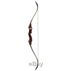 40-60lbs 58 Archery Takedown Recurve Bow Wood Riser Hunting Laminated Bow Set