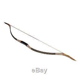 40lb Archery Recurve Bow Traditional Horsebow Hunting Target Wooden Carbon Arrow
