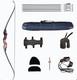 40lbs 60 Takedown Traditional Recurve Bow Set Laminated Hunting Bow For Adult