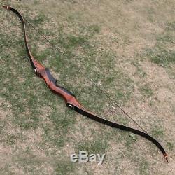 40lbs Archery Hunting Takedown Wooden Riser Laminated Limbs Recurve Bow Longbow