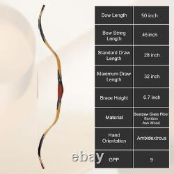 40lbs Traditional Turkish Bow 50 Recurve Bow Horseback Hunting Bow for Adult