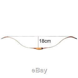 40lbs Turkish Style Archery Recurve Bow Leather Hunting Target Horse Longbow