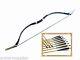 45# Pound Snakeskin Mongolian Longbow And Arrows Traditional Archery Horsebow