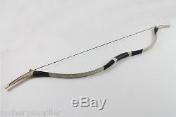 45# pound Snakeskin Mongolian Longbow and Arrows Traditional Archery Horsebow