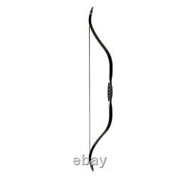 46 Archery Traditional Recurve Bow Horsebow Hunting Target Practice 25-50lbs