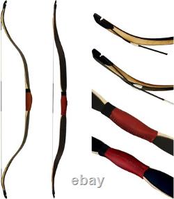 48'' New Short Turkish Bow Queyue Black Traditional Recurve Horse Bow