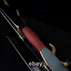 50'' Traditional Turkish Bow 50lbs Horse Bow Queyue Handmade Recurve Bow Target