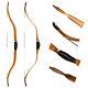 50''turkish Queyue Bamboo Horse Bow Traditional Recurve Bow Short Bow Af Archery