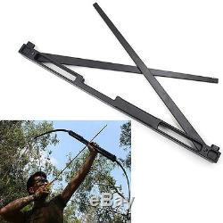 50LBS Archery Folding Take Down Recurve Bow Alloy Riser Hunting Shooting Longbow