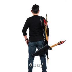 50LBS Traditional Hunting Archery Recurve Bow with Bow Case and Arrow Quiver SET