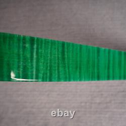 50inch Short Turkish Bow 20-50lb Queyue Green Curly Maple Recurve Bow Horse Bow