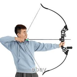 50lb Archery 51 Takedown Recurve Bow Set Hunting Targeting Arrows Set Adult