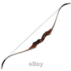 50lb Take Down Recurve Bow Handmade Wooden 58 Hunting Archery Longbow