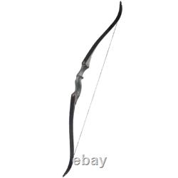 50lbs 60 Archery Hunting Recurve Bow Shooting Laminated Limbs Longbow Target