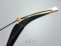 50lbs Archery Green Snakeskin Recurve Bow Classic Mongolian Longbow Horse Bow