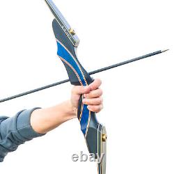 50lbs Recurve Bow Takedown Archery Wooden Right Hand Adult Hunting Outdoor Shoot