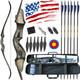50lbs Takedown Archery 62 Recurve Bow Set Traditional Huntin Bow 30lb 40lb Wood