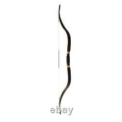 52 Traditional Black Tatar Bow Handmade Horse Bow Recurve Bow for Adults&Youth