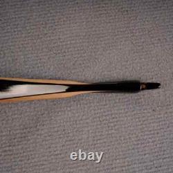 52'' Traditional Black Tatar Recurve Bow Handmade Horse Bow for Adults Beginne