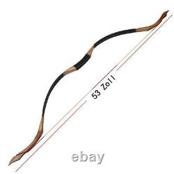 53 Archery Traditional Recurve Bow 30-50lbs Handmade Mongolian Horsebow Hunting