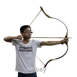 53 Archery Traditional Recurve Bow Handmade Mongolian Horsebow Hunting &Quiver