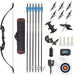 53inch Takedown Recurve Bow RH Target Arrows Archery Beginner Training 40lbs Bow