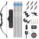53inch Takedown Recurve Bow Rh Target Arrows Archery Beginner Training 40lbs Bow