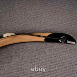 54 Glossy Black Tatar Recurve Bow Handmade Horse Bow for Hunting AF 45lbs