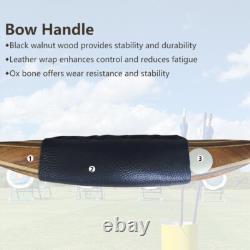 54 Tatar Recurve Bow Hunting Archery Traditional Archery for Adult Oak 30lbs