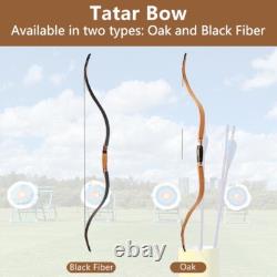 54 Tatar Recurve Bow Hunting Archery Traditional Archery for Adult Oak 30lbs