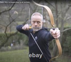 54 Tatar Recurve Bow Traditional Archery Hunting Bow for Adult Oak 35lbs