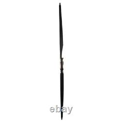 54 Traditional Longbow Recurve Bow 20-70lb Wooden Riser Archery Hunting Target