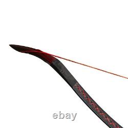 55 Traditional Recurve Bow Mongolian Bow 25-55 lbs for Archery Hunting Shooting