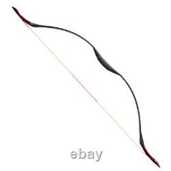 55 Traditional Recurve Bow Mongolian Bow 25-55 lbs for Archery Hunting Shooting