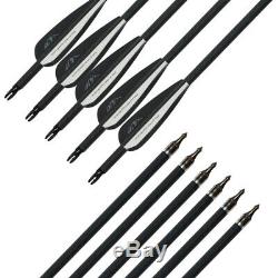 56 Archery Takedown Recurve Bow Right Hand Hunting Arrows Quiver Tips 30-50lb