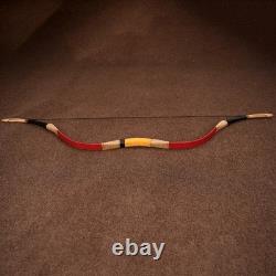 56 Handmade Mongolian Recurve Bow Red 50lbs Traditional Horse Bow AF Archery