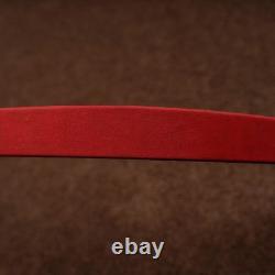 56 Handmade Mongolian Recurve Bow Red 50lbs Traditional Horse Bow AF Archery