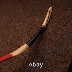 56 Handmade Mongolian Recurve Bow Red 50lbs Traditional Horse Bow AF Archery