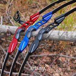 58 25-55lbs Archery Recurve Bow Takedown Aluminum Bow Riser Hunting Fishing