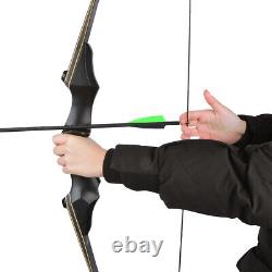 58 60 Takedown Recurve Bow 25-65lbs Limbs Metal Riser Archery Hunting Target