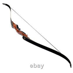 58 Archery 50lbs Takedown Recurve Bow Laminated Limbs Wooden Bow Hunting Target