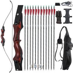 58 Archery ILF Recurve Bow for Adult Youth Right Hand Takedown Hunting Bow Set