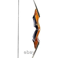 58 Archery Takedown Recurve Bow 50lbs Laminated Limb Wooden Bow Hunting Target