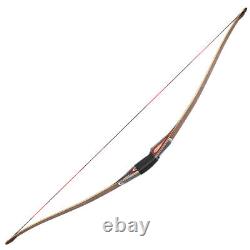 58'' Traditional Longbow 20-55lbs Takedown Triangle Bow Horsebow Archery Hunting