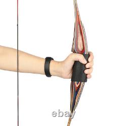 58'' Traditional Longbow 20-55lbs Takedown Triangle Bow Horsebow Archery Hunting