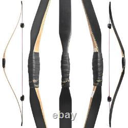 58 Traditional Triangle Bow Recurvebow 15-50lbs Archery Handmade Shoot Hunting